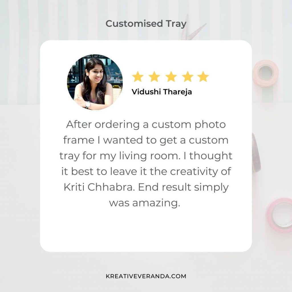 client testimonial tray